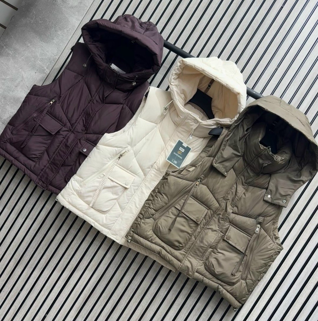 пуховой жилет,жилет женский,теплый жилет,жилет повседневный,стильный жилет