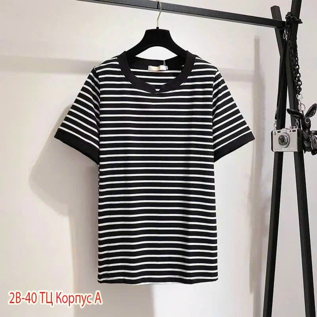 футболка в полоску,футболки комплект,полосатая футболка,футболки женская,свободная футболка в полоску