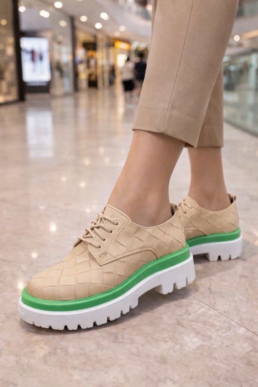 , женская,полуботинки дерби,женские полуботинки,бежевые полуботинки
