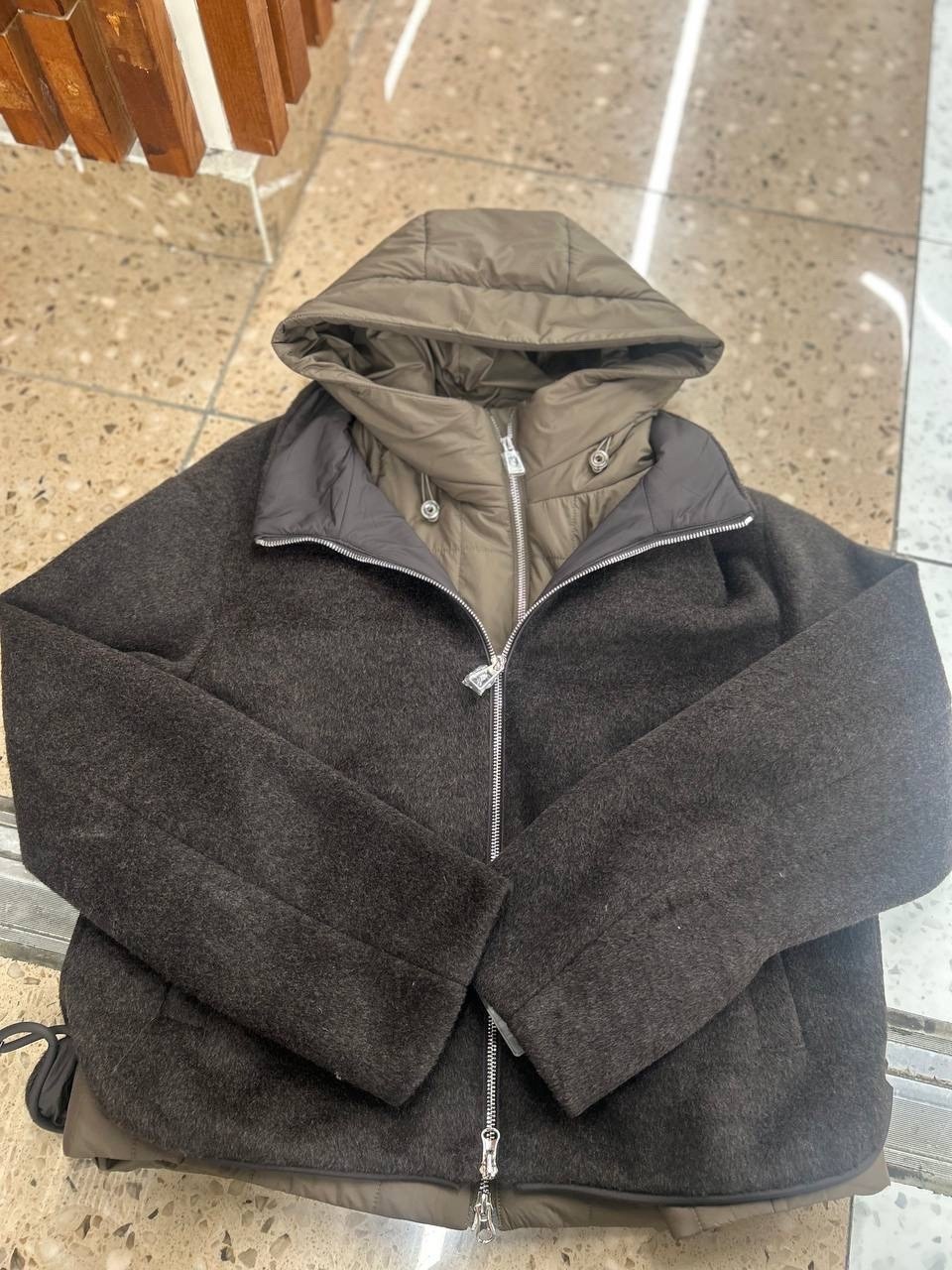 полупальто,куртка,пальто женское,куртка комбинированная,шерстяное пальто