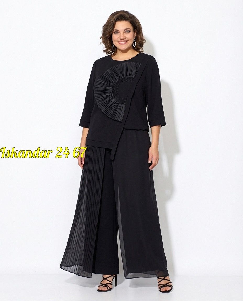 костюм alani 2473 черный,брючный костюм,брючный комплект alani collection 2473 черный,брючный комплект,женский брючный комплект