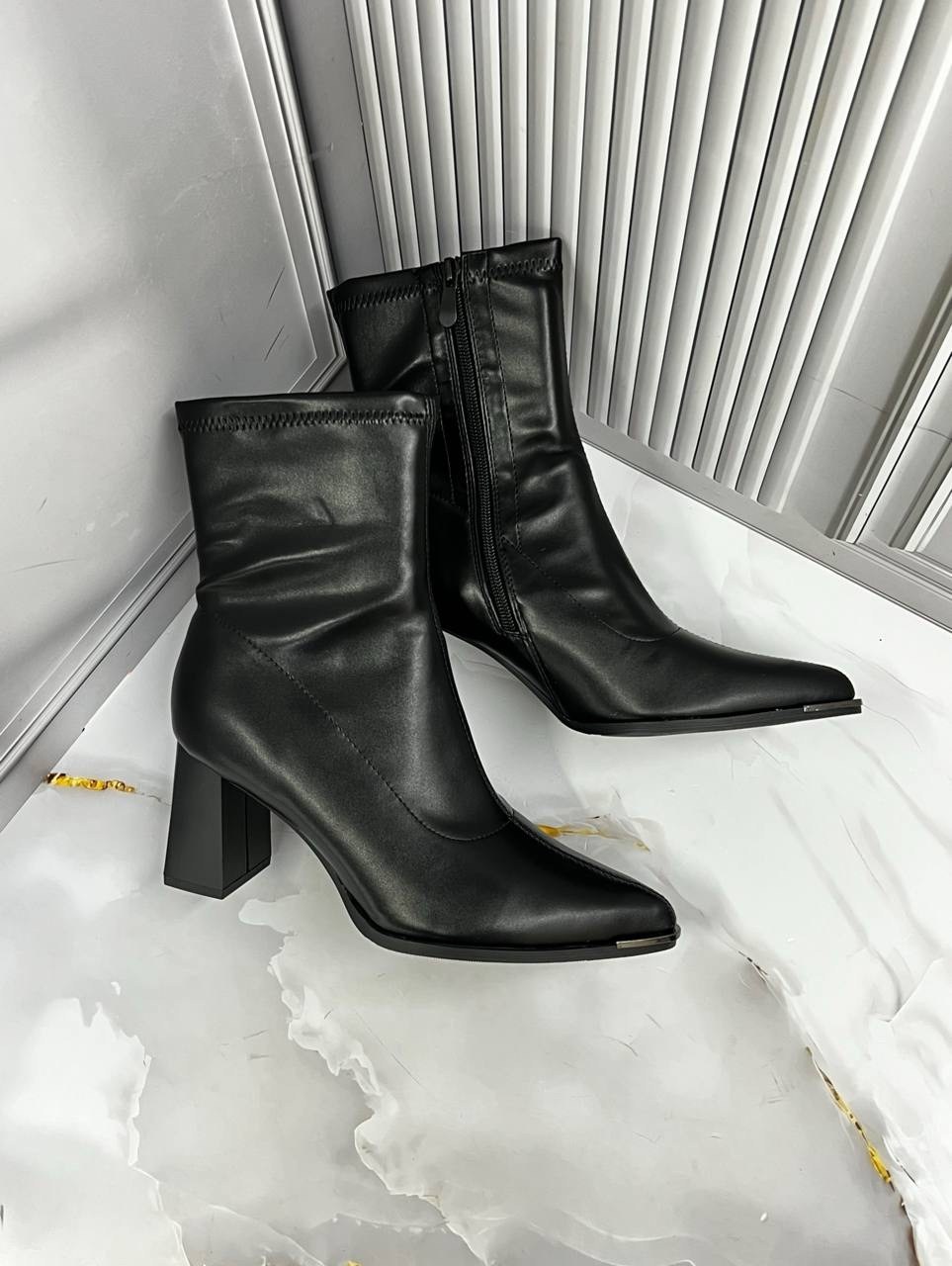 ,ботильоны женские,darja женские ботинки на каблуке с острым носком и молнией сзади muggo черный,ботильоны,полусапоги