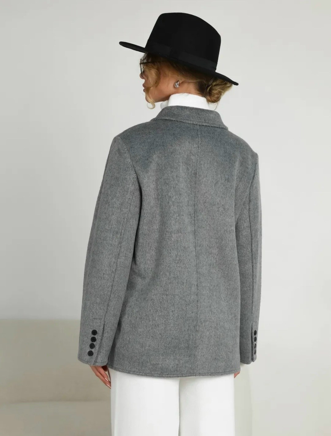 полупальто,пальто двубортное серое из пальтовой шерсти dava 7005,пальто пиджак,пальто dava 7005 серый,серое пальто