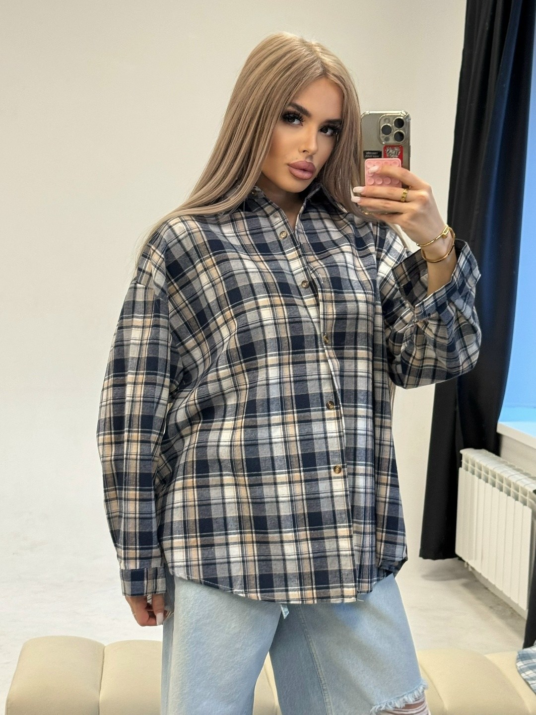 рубашка в клетку оверсайз удлиненная u_soul_clo,рубашка классическая в клетку оверсайз la fashion,рубашка в клетку оверсайз женская,рубашка оверсайз в клетку,рубашка в клетку оверсайз y2k thirteen bra