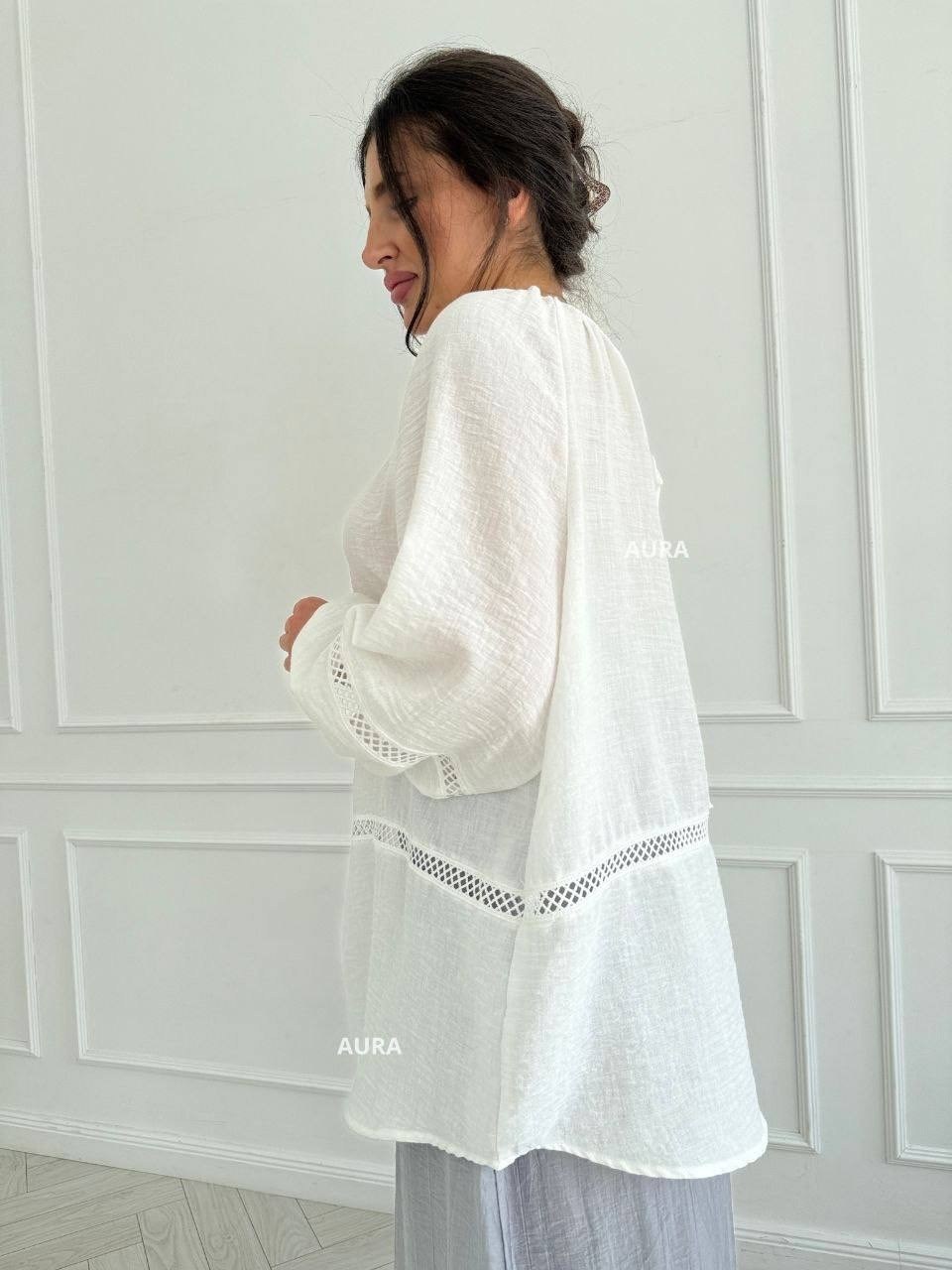 белая туника,туника льняная,туника из льна,кружевной кардиган,женская туника