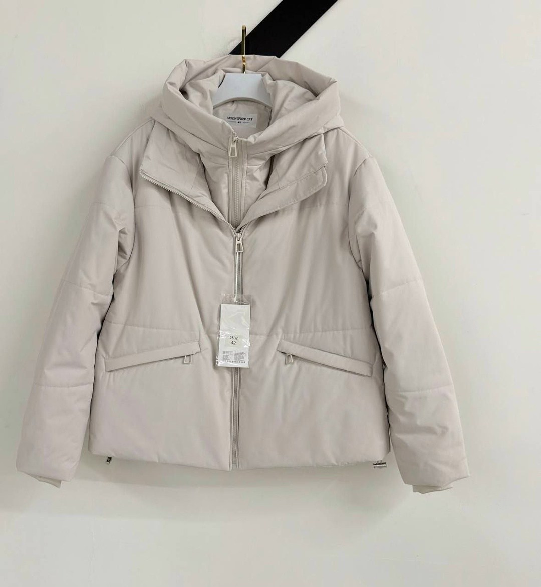 демисезонная женская куртка,куртка демисезонная с капюшоном yll 259622837,демисезонная куртка,куртка демисезонная с капюшоном yll цвет молочный,куртка демисезонная с капюшоном lady soul