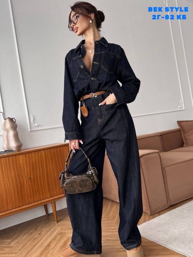джинсовый брючный костюм,костюм джинсовый,джинсовые комбинезоны,комбинезон женский джинсовый,костюм двойка джинс