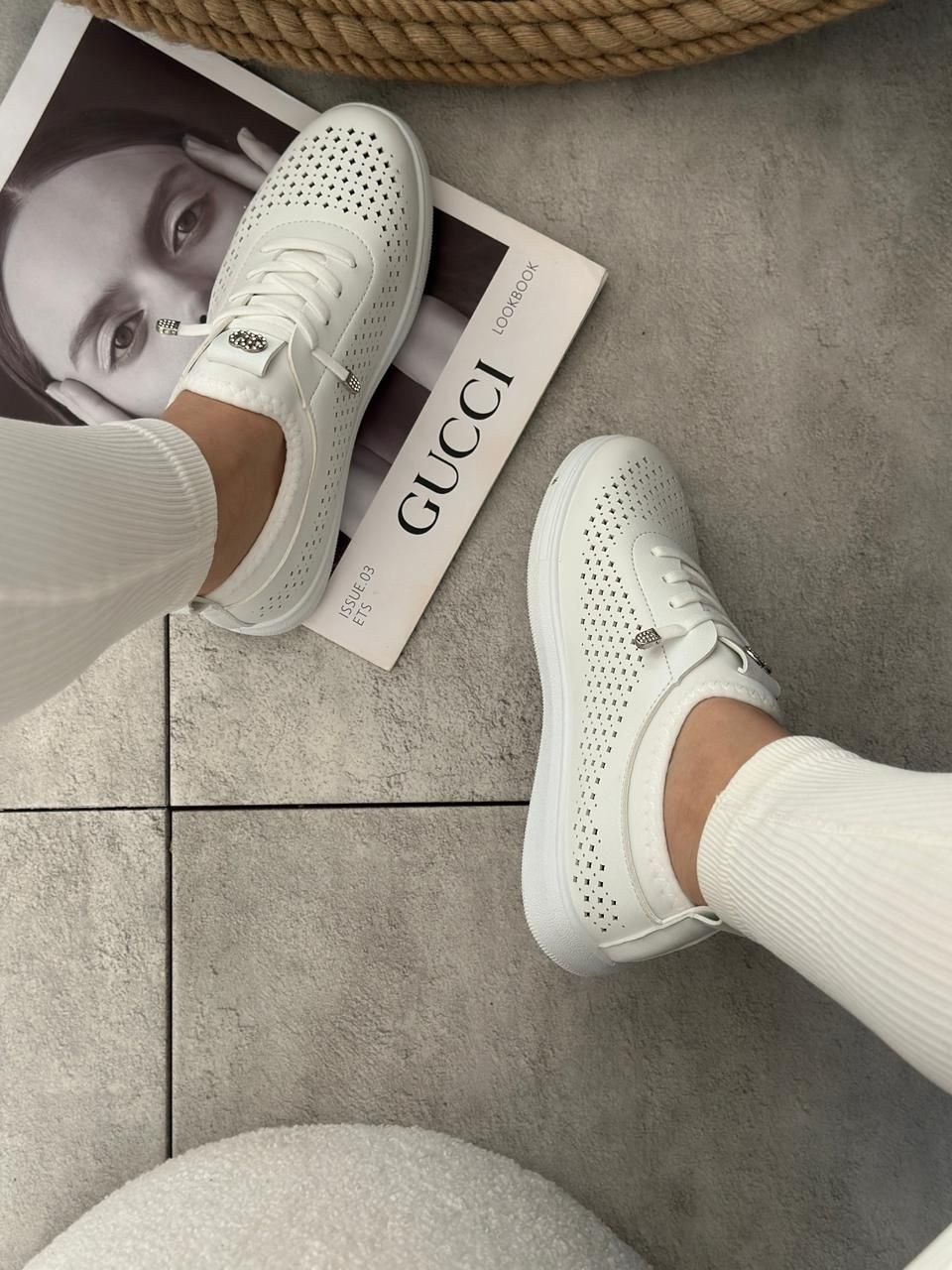 ,кроссовки женскиe, женская,кеды кожаные с перфорацией,кеды кроссовки