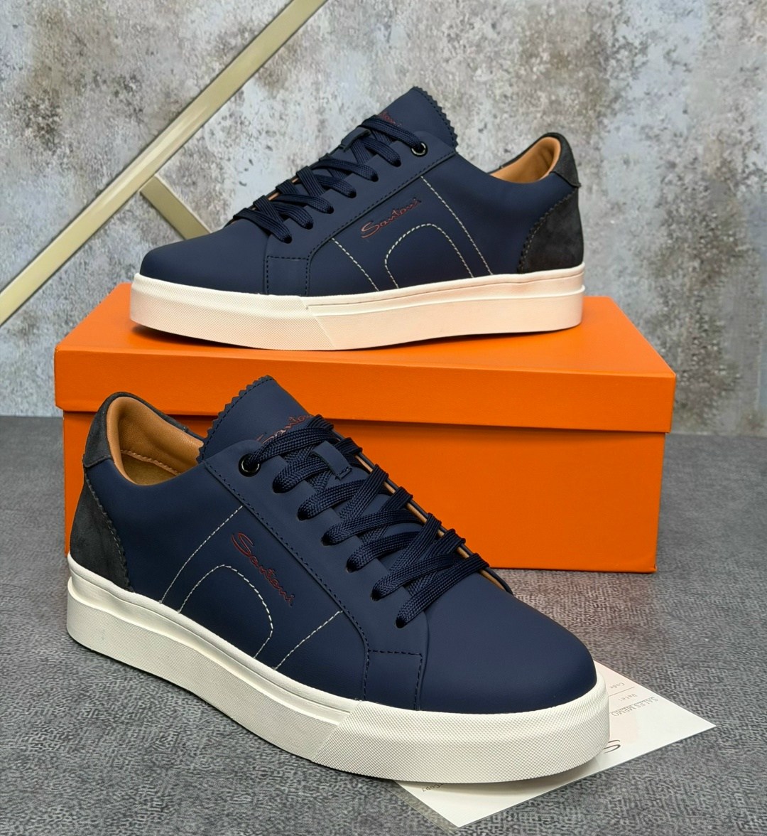 ,кеды мужские,синие кеды,синие кожаные кроссовки brunello cucinelli,кроссовки мужские люкс