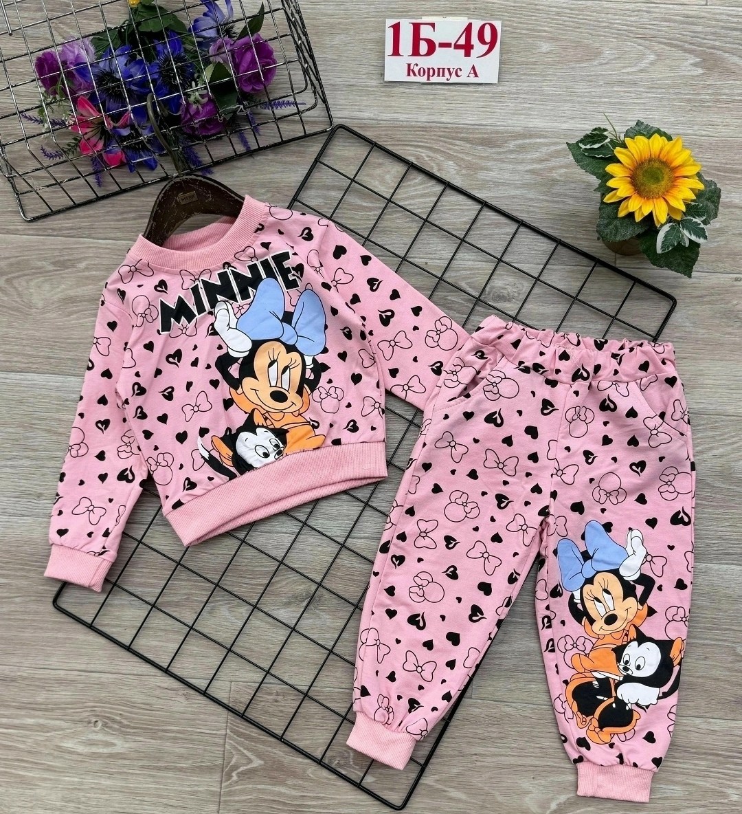 пижама минни маус,пижама для девочки,комплект пижама,disney minnie mouse,пижама детская