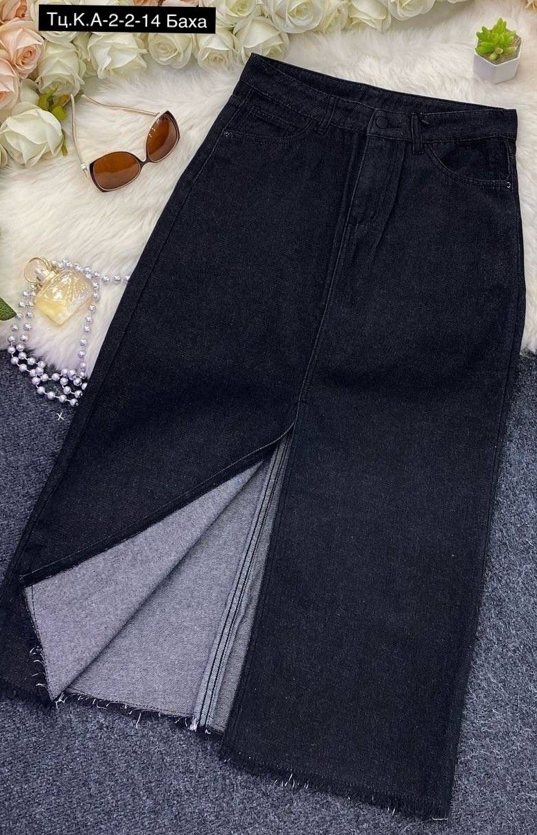 юбка джинсовая миди с разрезом,джинсовые юбки длинные 2026,джинсовая юбка,юбка джинсовая женская,юбка джинсовая миди с разрезом спереди