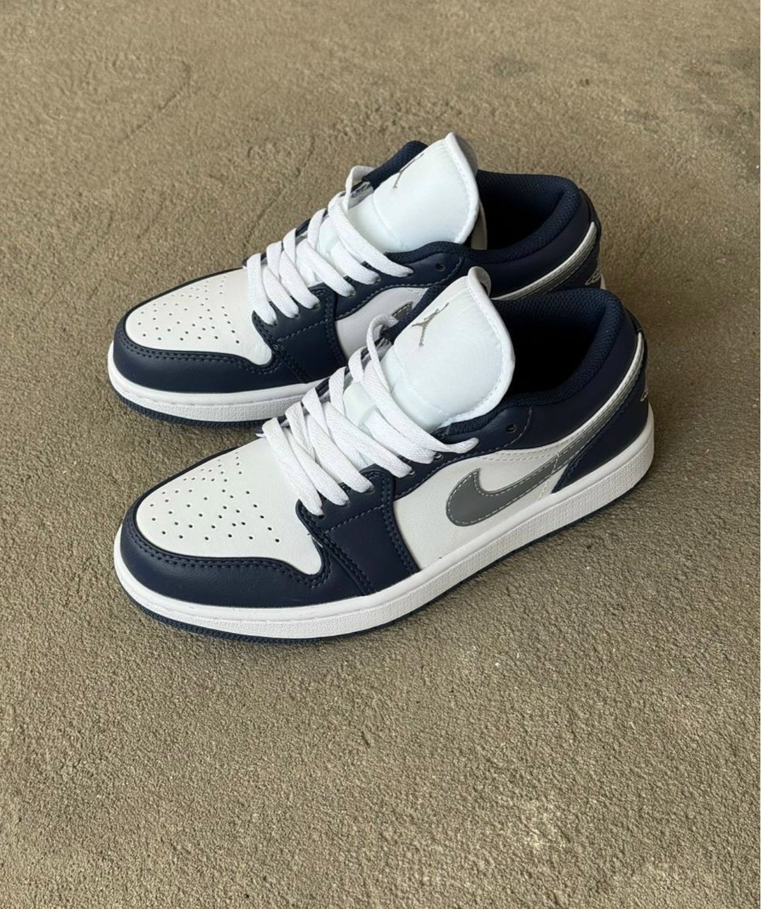 кроссовки кожа, женская,кроссовки,air jordan 1 low marina blue, кроссовки