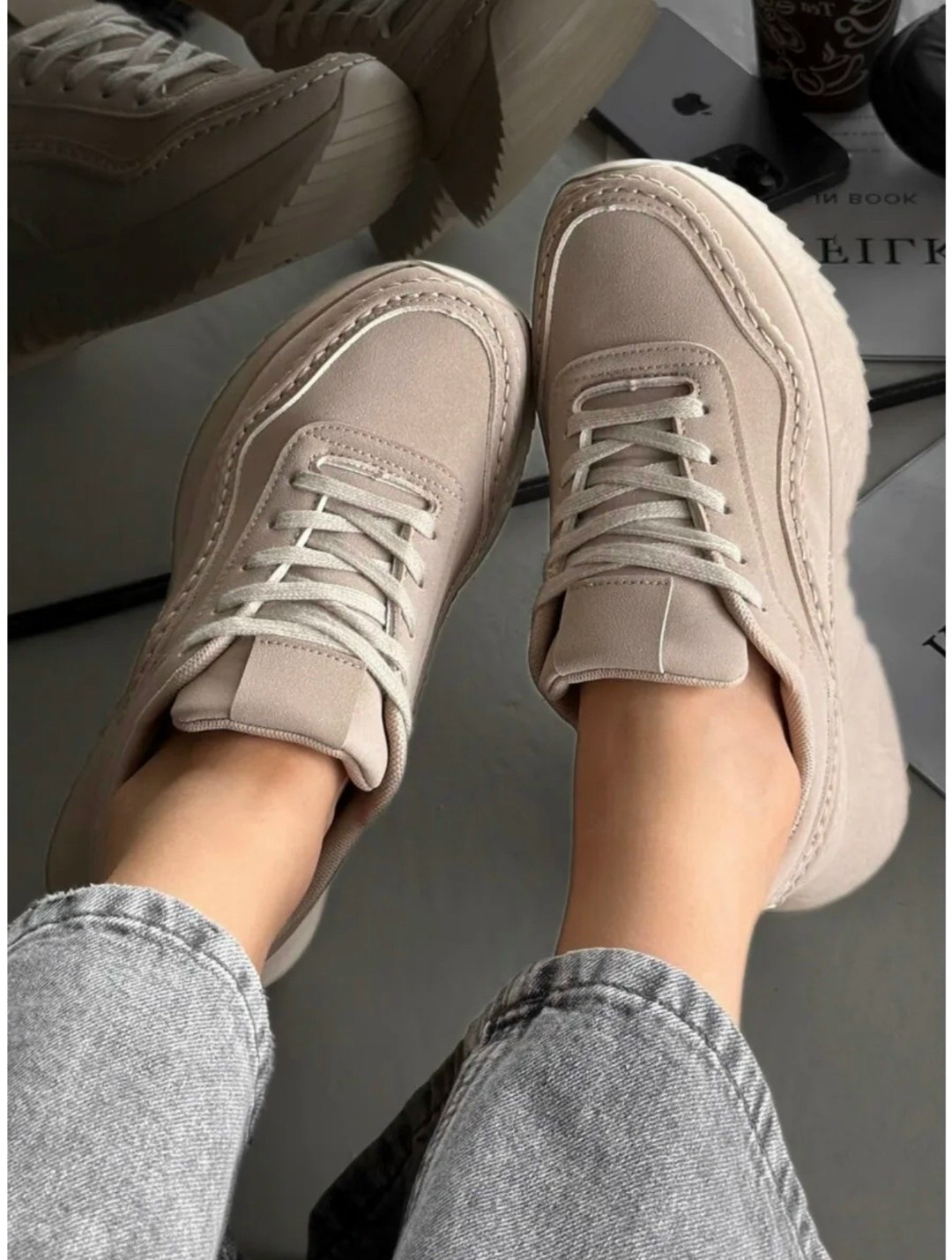 ,кроссовки женскиe,бежевые кроссовки,женские кроссовки на платформе,кроссовки на платформа