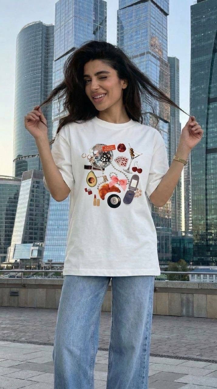 футболка женская,футболка,белая футболка оверсайз,женские футболки с принтом,футболка с принтом