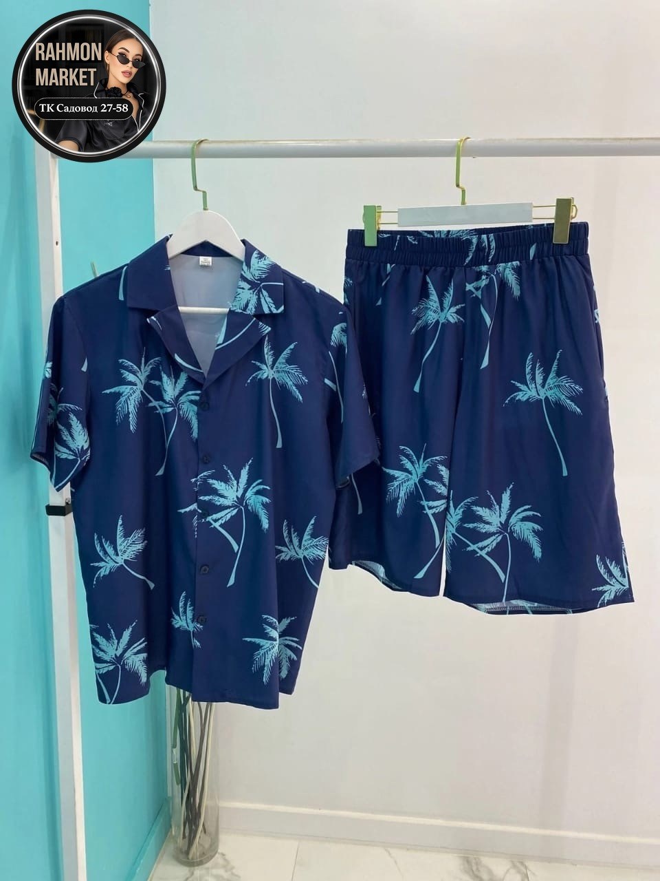 костюм летний мужской,мужская мода,пляжный костюм,мужская гавайская рубашка,мужской комплект из рубашки и шортов