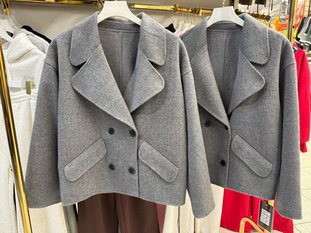 элегантное женское демисезонное кашемировое шерстяное пальто,пальто короткие,полупальто,женское пальто,шерстяное пальто