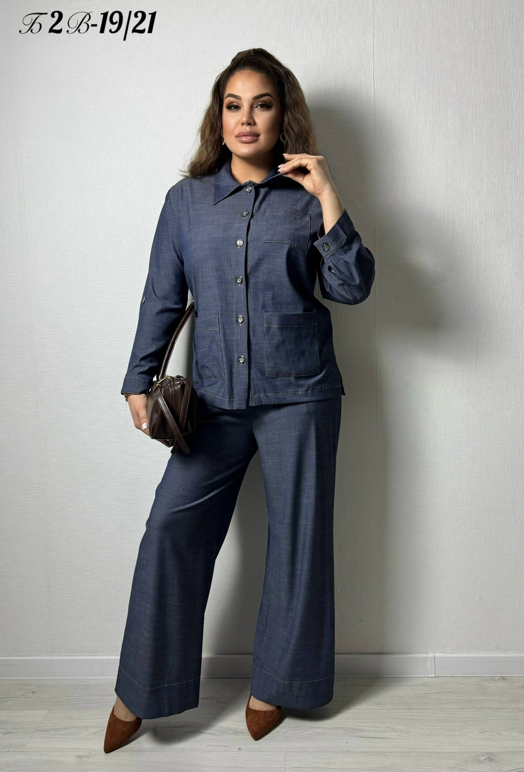 костюм брючный vilena 1053 серый,женские брючные костюмы,костюм женский,брючный комплект,костюм с брюками