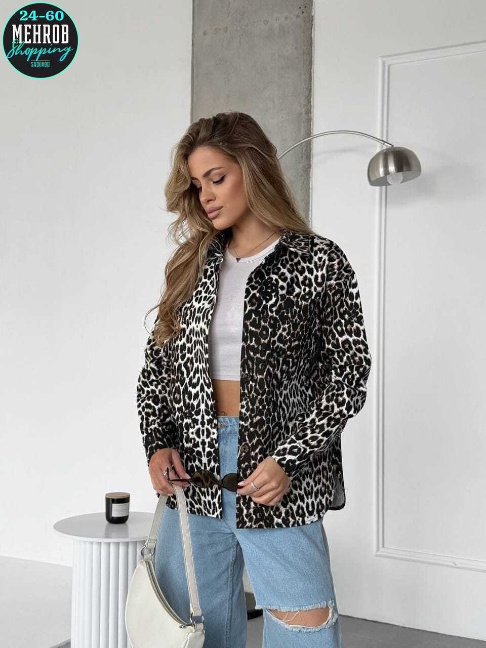 леопардовая куртка,куртка-рубашка с леопардовым принтом sun city,леопардовая рубашка,повседневная куртка,свободная рубашка-жакет с леопардовым принтом iyifu