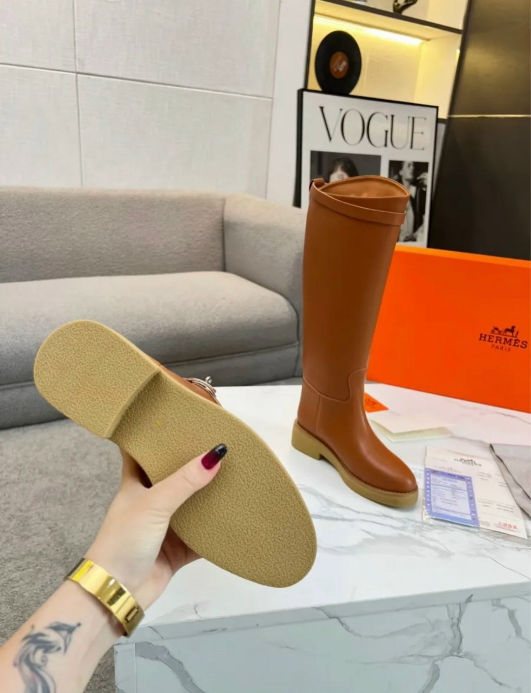 сапоги женские hermes,ботинки hermes,сапоги hermes,женские кожаные сапоги hermes коричневые с пряжкой,hermes женские кожаные сапоги premium brown