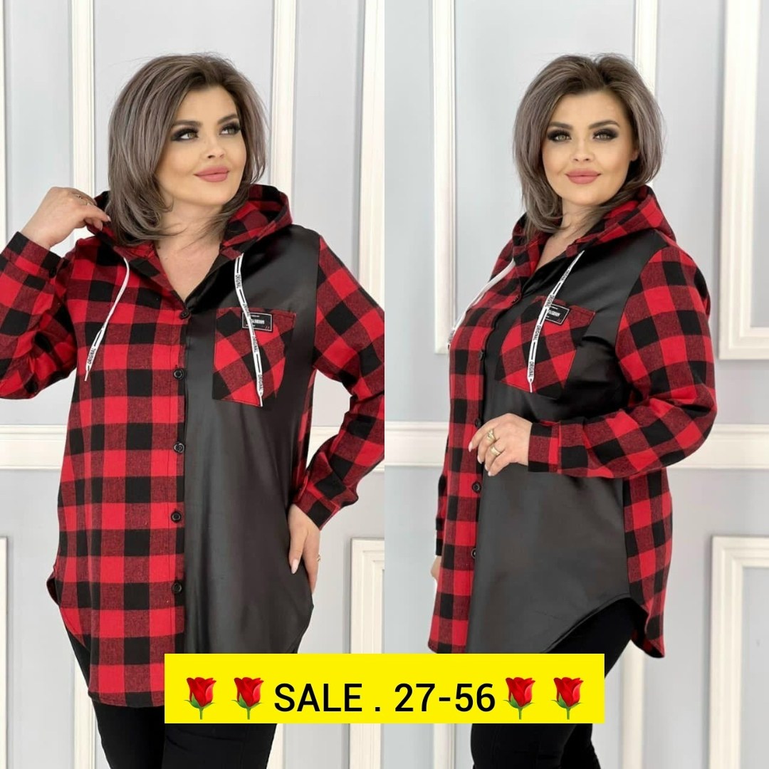 рубашка женская большие размеры,рубашка теплая в клетку удлиненная,туника рубашка,рубашка женская,ткань байка рубашка