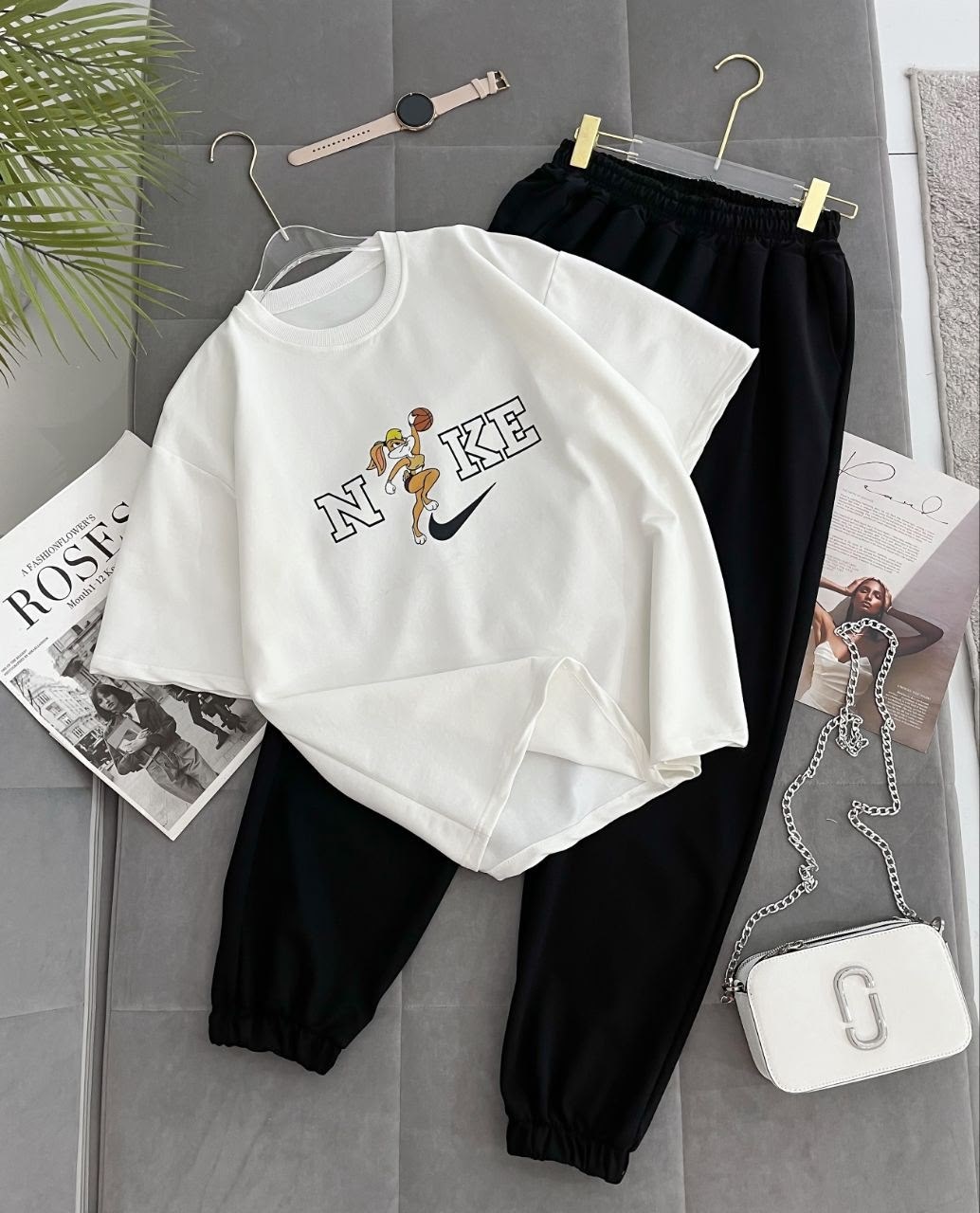 спортивный костюм оверсайз женский спортивный,спортивные костюмы женские,футболки оверсайз для девушек,стильные костюмы,костюм женский