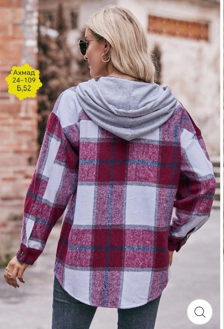 рубашка с капюшоном,рубашка в клетку,пальто в клетку,рубашка женская,клетчатая куртка