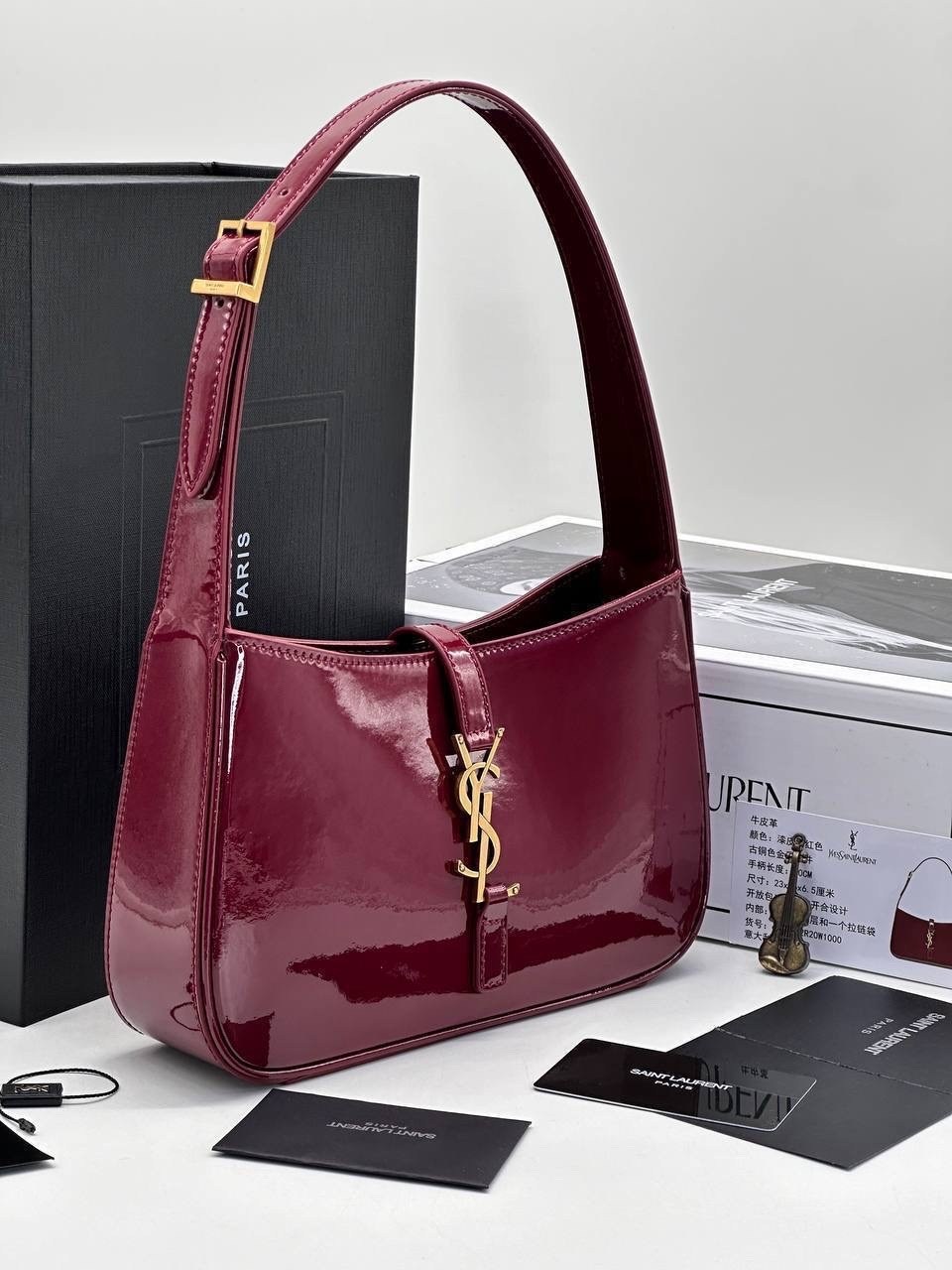 женская сумочка,женская сумка,женская сумка-кошелек ysl saint laurent,сумка бордовая,модная сумка