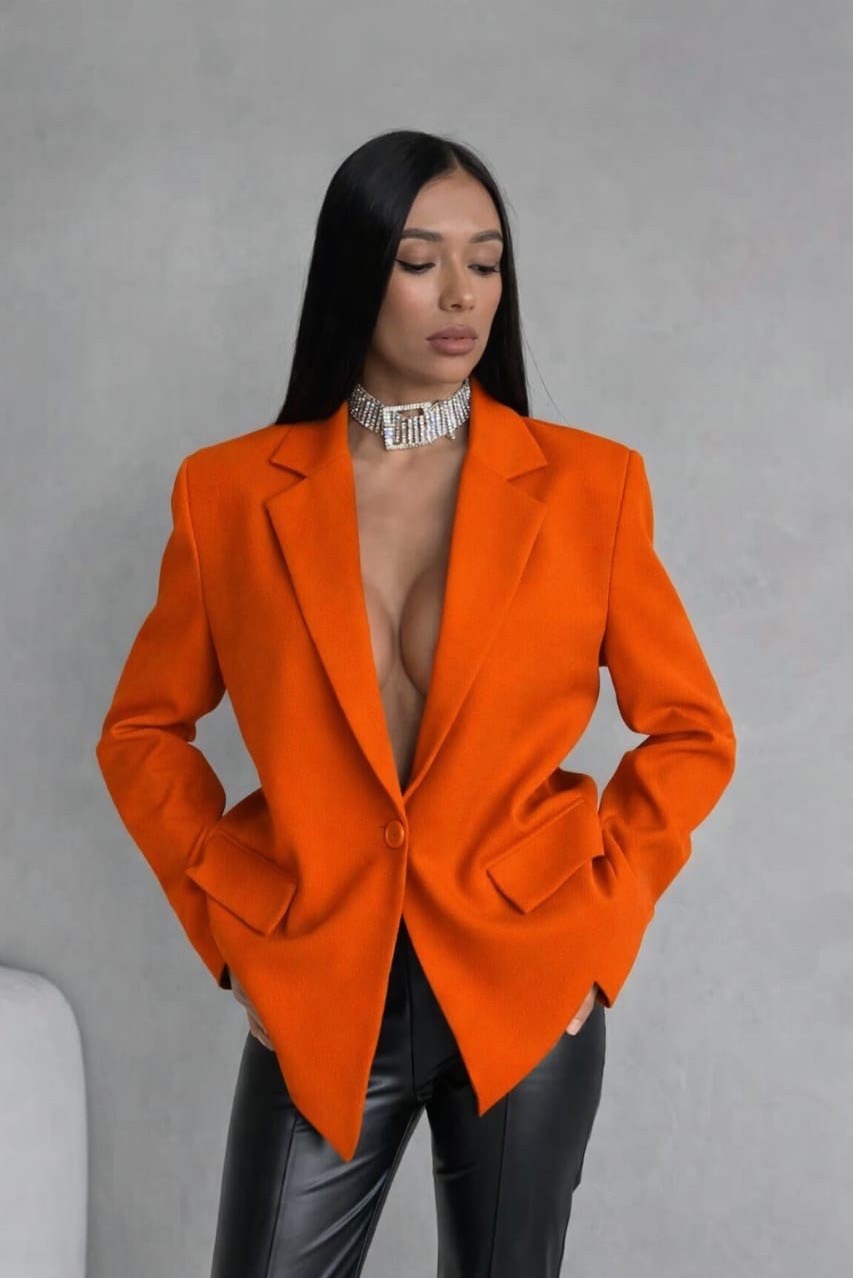 оранжевый костюм,zara orange blazer,пиджак оранжевый,жакет