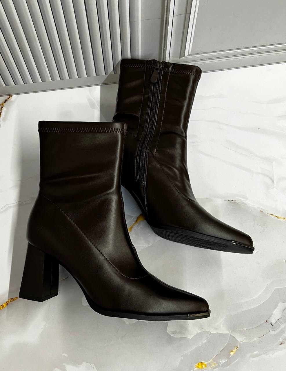 ,ботильоны женские,darja женские ботинки на каблуке с острым носком и молнией сзади muggo черный,ботильоны,полусапоги