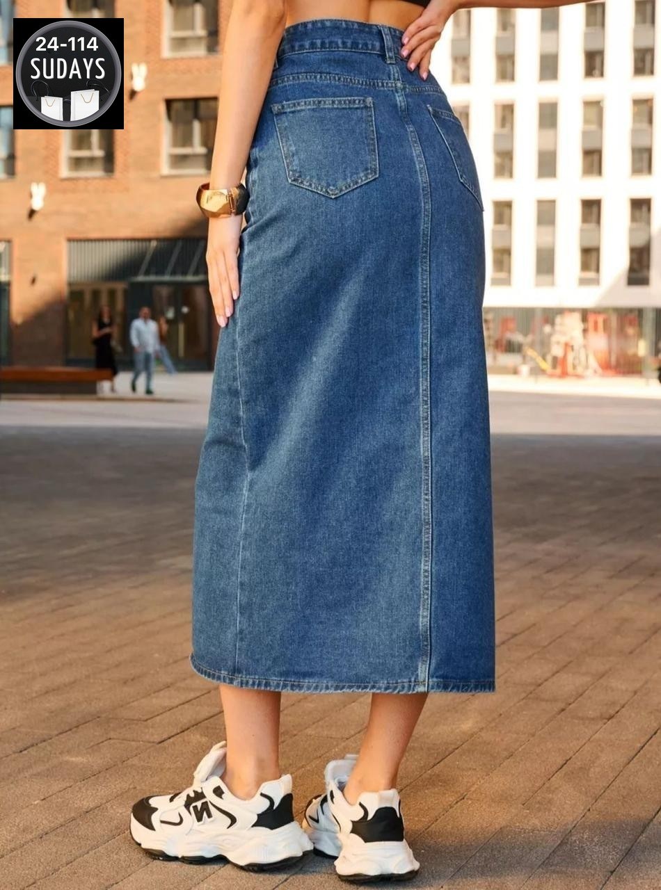 юбка джинсовая длинная с разрезом спереди,юбка джинсовая макси с разрезом,юбка миди джинсовая с разрезом спереди ниже колен,джинсовая юбка,юбка джинсовая миди с разрезом спереди