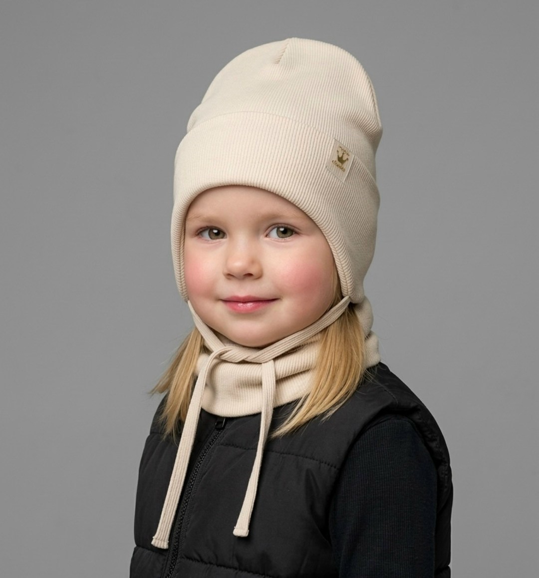 журавлик шапка денвер белый,шапка детская хб,комплект шапки,детская шапочка,шапка детская