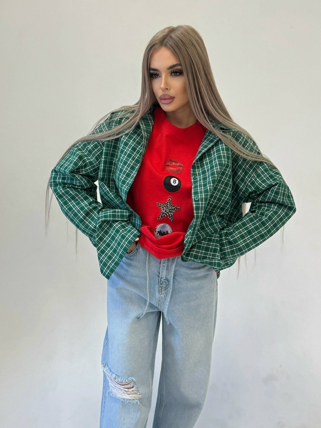 рубашка женская в клетку,женская кофта,клетчатая рубашка,модные наряды