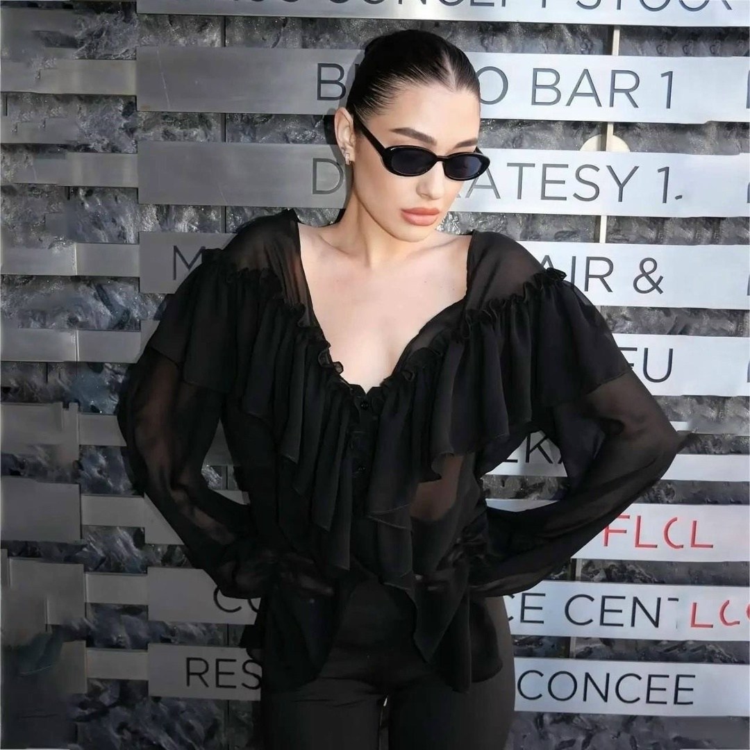 белая шифоновая блузка с рюши,шифоновая блузка с оборками,рубашка с рюшами,женская блуза,женская шифоновая рубашка с оборками