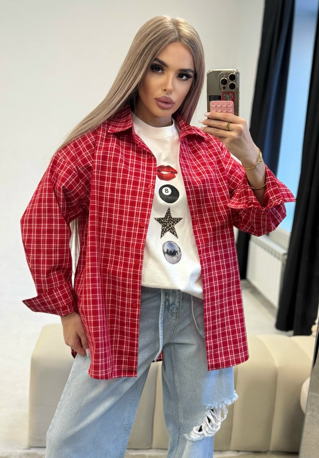 рубашка в клетку женская,рубашка в клетку оверсайз vizay,рубашка в клетку,рубашка в клетку оверсайз женская,рубашка в клетку оверсайз