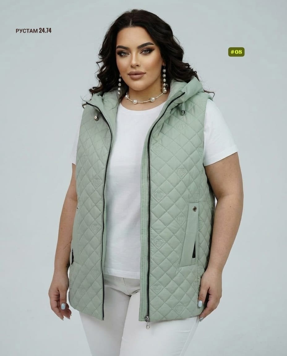 женская стеганая жилетка большого размера,жилет на синтепоне,жилетка женская,жилетка на синтепоне,жилетка женская батал