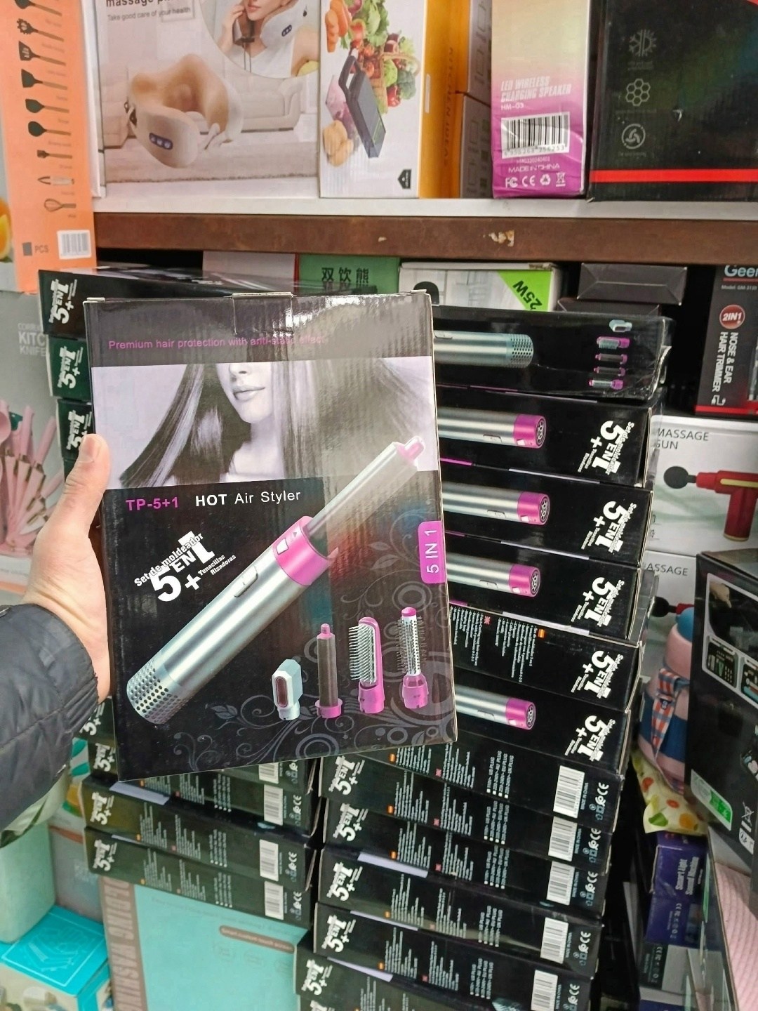 hot air styler 5 в 1,мультистайлер hot air styler 5 в 1,стайлер для волос hot air styler 5 в 1,фен стайлер bereke-kz hot air styler tp-5+1,фен стайлер 5 в 1