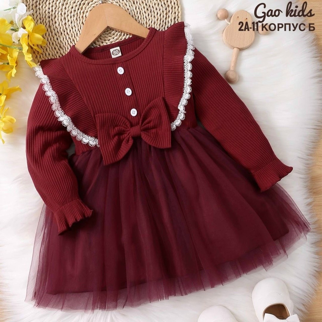 платье-боди для девочки,платье для девочки,платья для малышей,платье для малышек,винно-красное платье для девочек