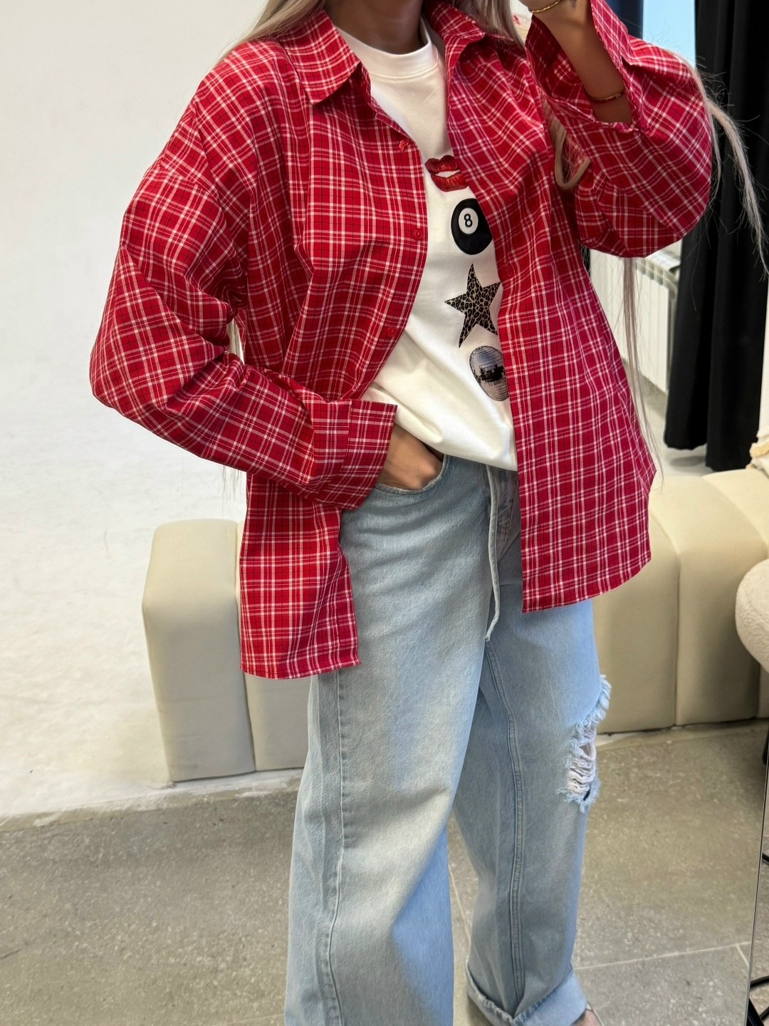 рубашка в клетку женская,рубашка в клетку оверсайз vizay,рубашка в клетку,рубашка в клетку оверсайз женская,рубашка в клетку оверсайз