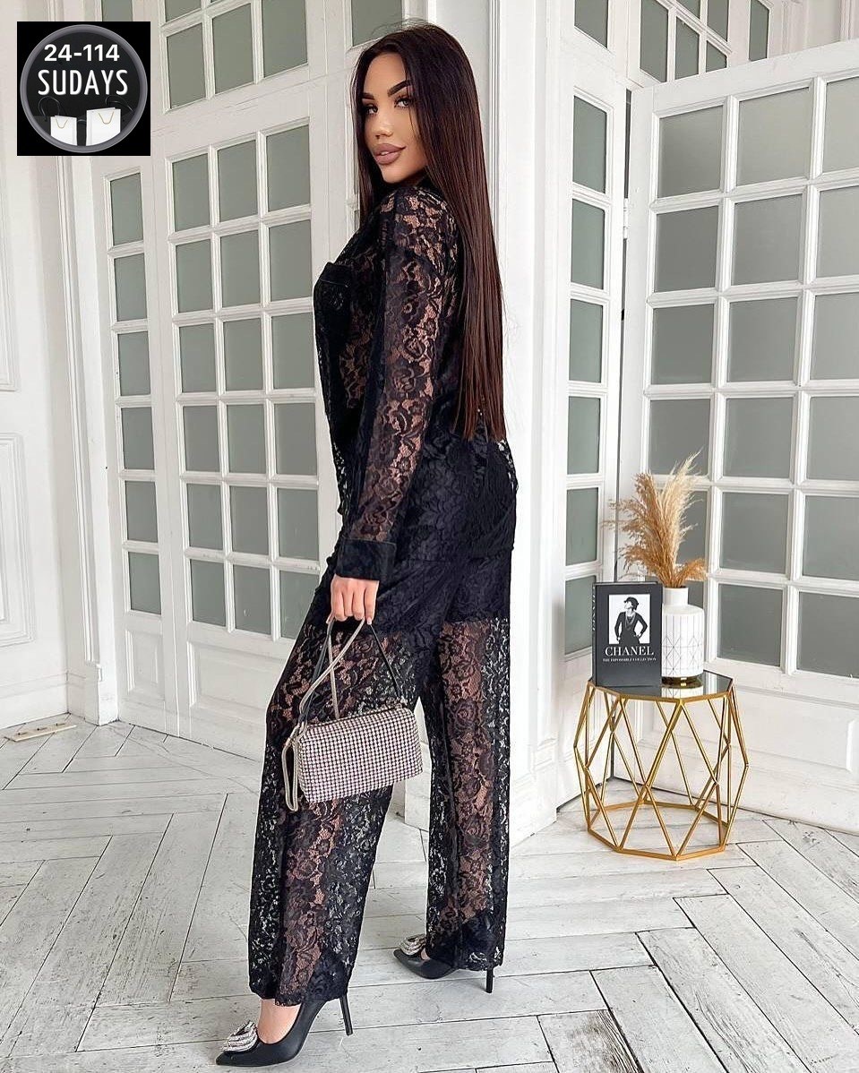 костюм двойка гипюр,гипюровый костюм,брючный костюм,женский костюм,женский костюм двойка гипюр