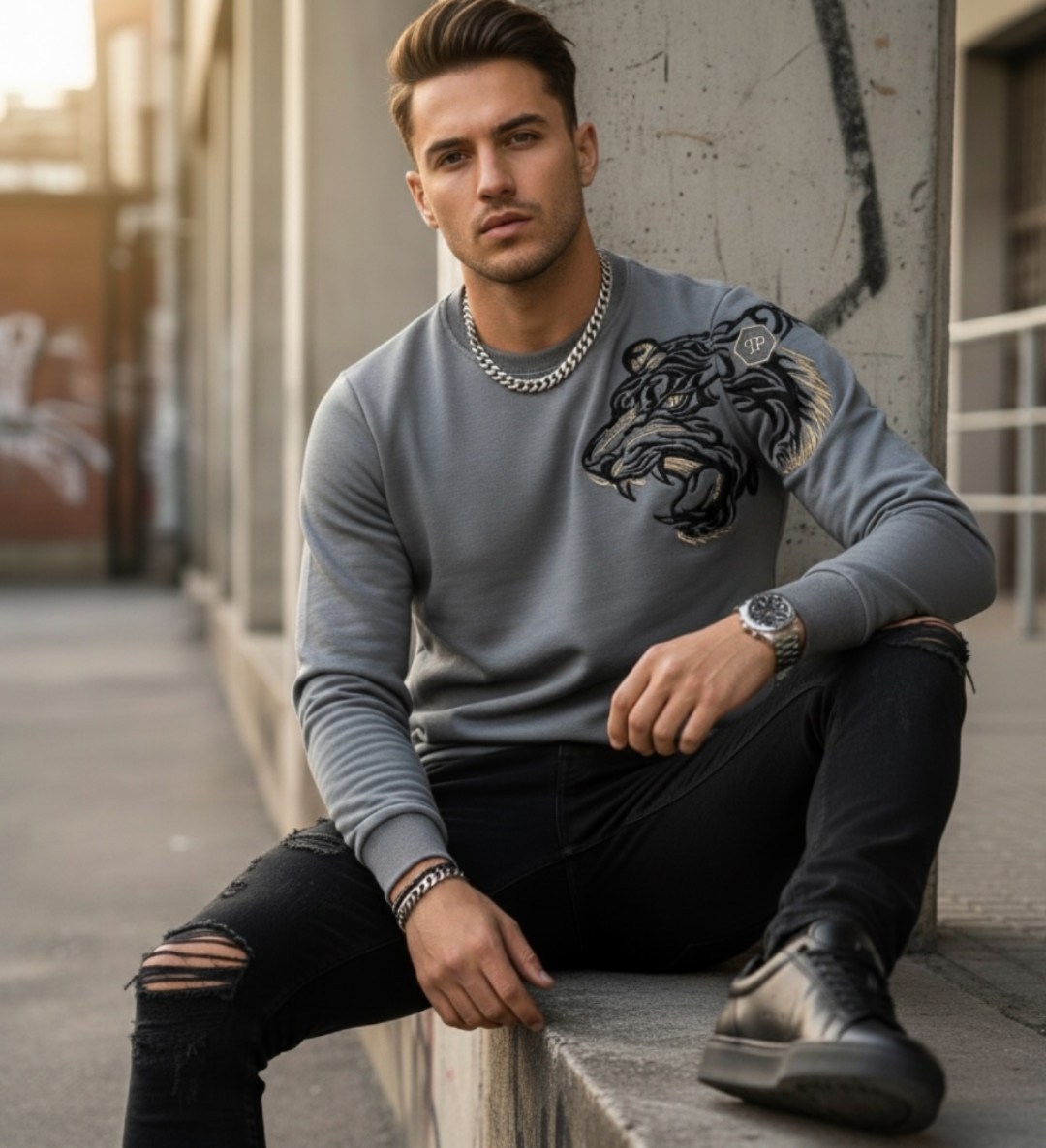 свитшот мужской philipp plein,свитшот мужской,philipp plein свитшот,стильный свитшот,мужские свитшоты