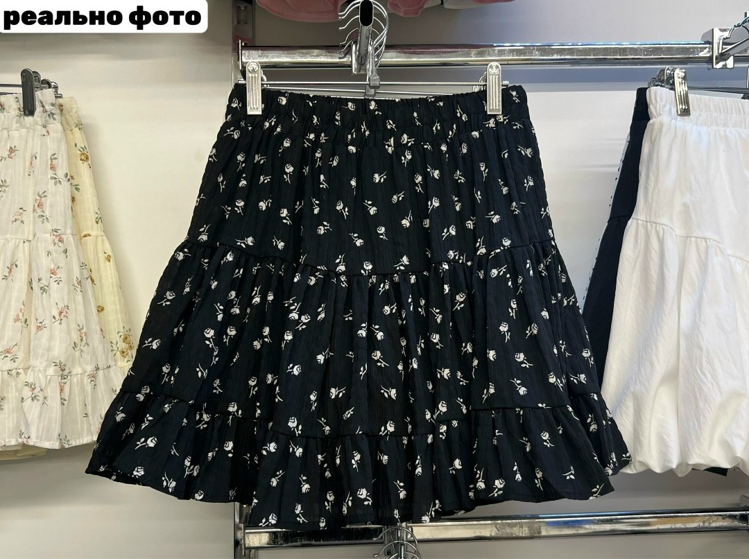 летние юбки,юбка,юбка с оборками,юбка с цветочным принтом,шифоновая юбка