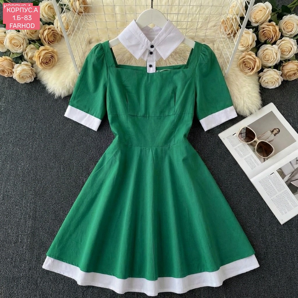 платья для девочек,платье стиль,милое платье,короткие платье,платье с воротником