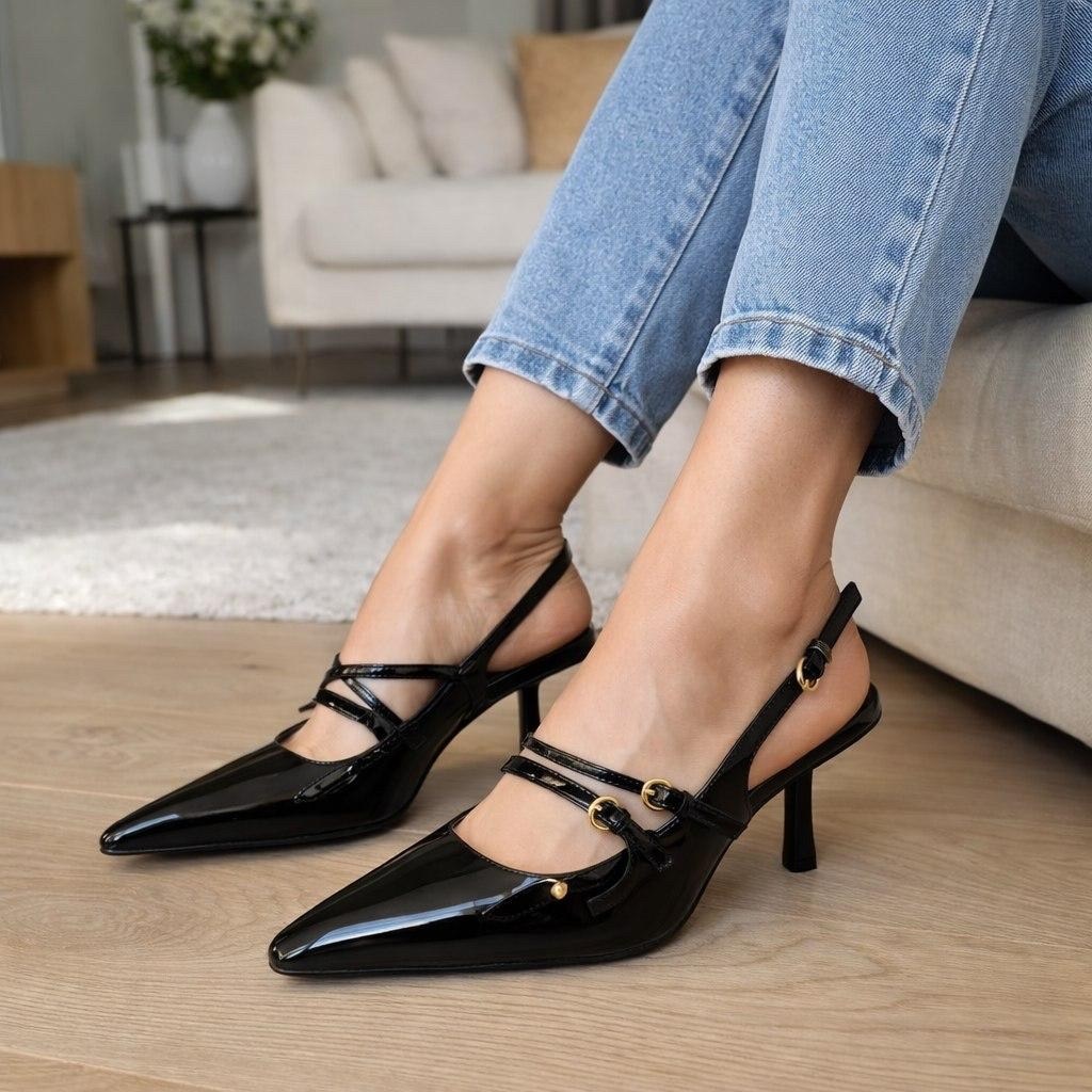 туфли слингбэки на низком каблуке lady boss,женские туфли лодочки,женские бордовые туфли на шпильке из лакированной кожи,туфли лакированные,бордовые туфли