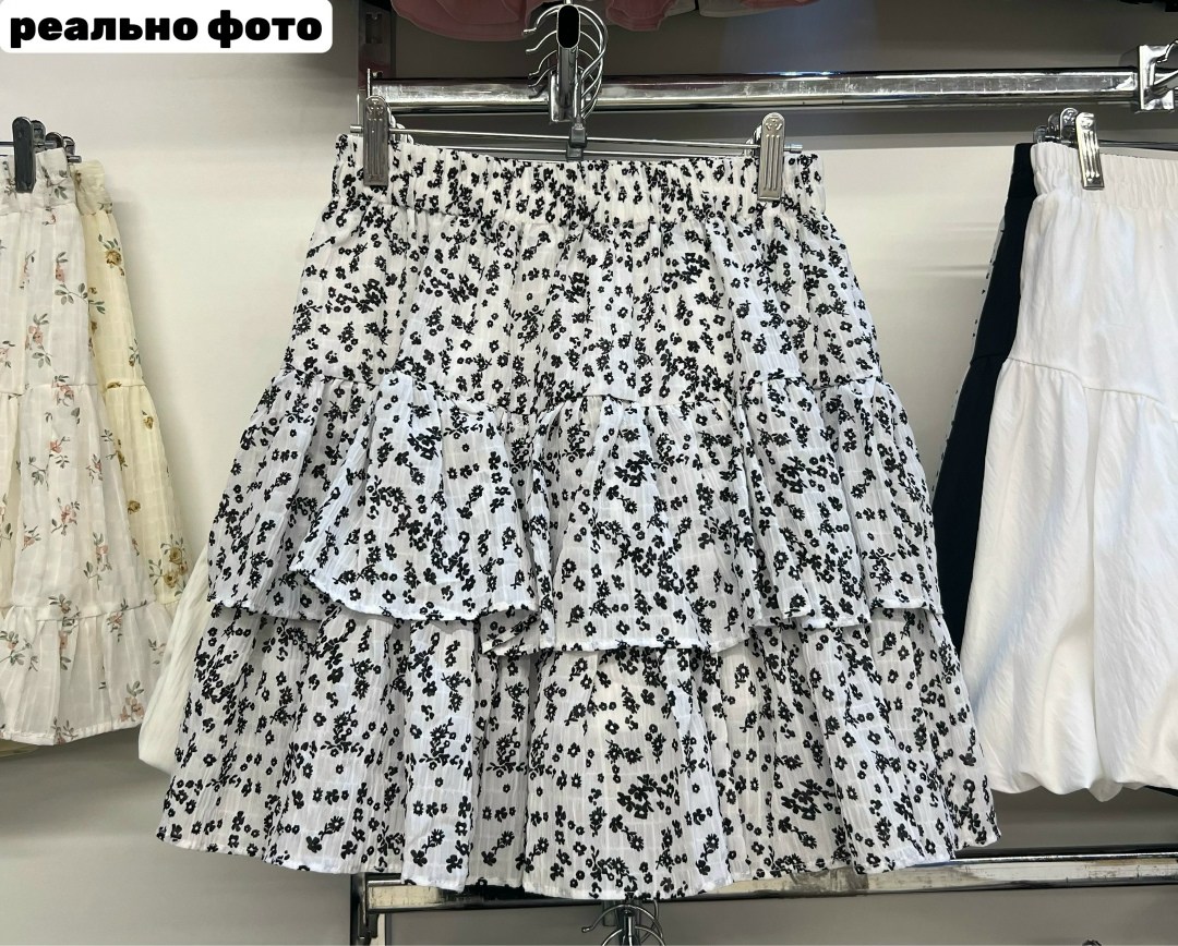 летние юбки,юбка,юбка с оборками,юбка с цветочным принтом,шифоновая юбка