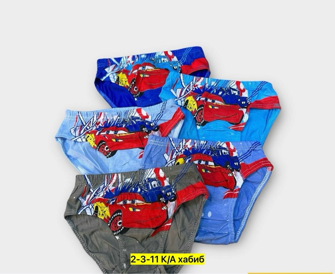 трусы для мальчиков,трусы для мальчика 5 шт,трусы детские,комплект трусов,трусы с тачками