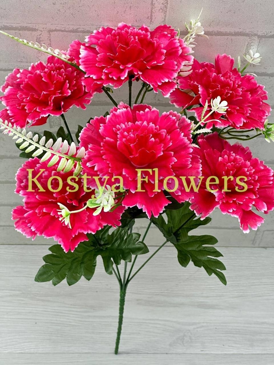 цветы искусственные гвоздика,букетик искусственных гвоздик,букет гвоздик,гвоздика искусственная,гвоздика букет