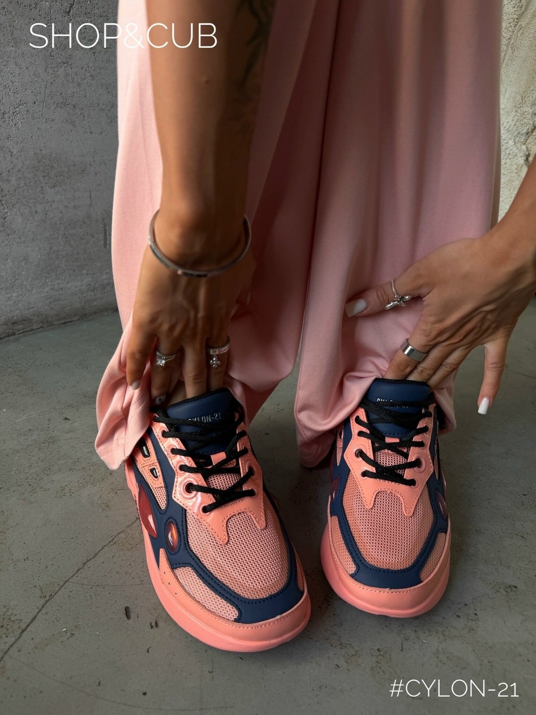 кроссовки raf simons cylon-21 розовый,кроссовки женскиe,кроссовки raf simons,кроссовки raf simons лососево-розовый,низкие кроссовки