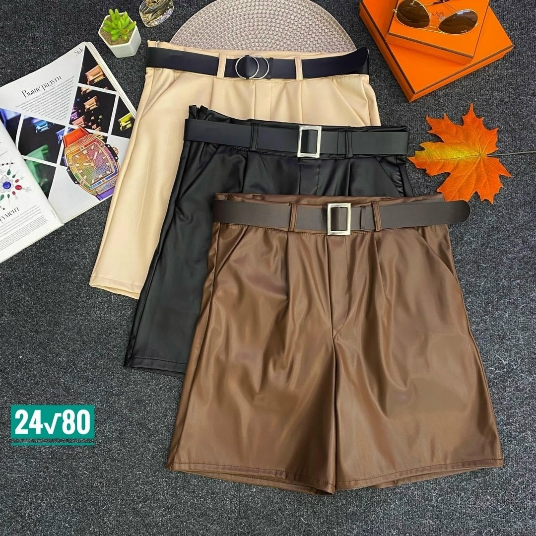 кожаные шорты женские,шорты бермуды женские кожаные,кожаные шорты  вконтакте женские,шорты коричневые,шорты-бермуды из экокожи артикул 2151209715