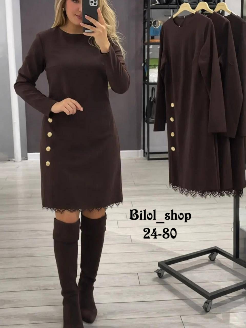 женское платье,стильное платье,платье черное,платье на флисе,платье