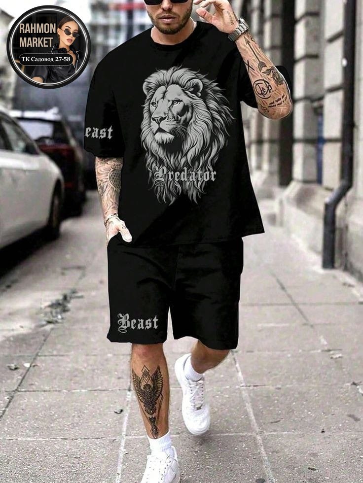 шорты мужские с принтом,модные мужские футболки,спортивный костюм мужской летний с шортами,мужской костюм с шортами,одежда мужская